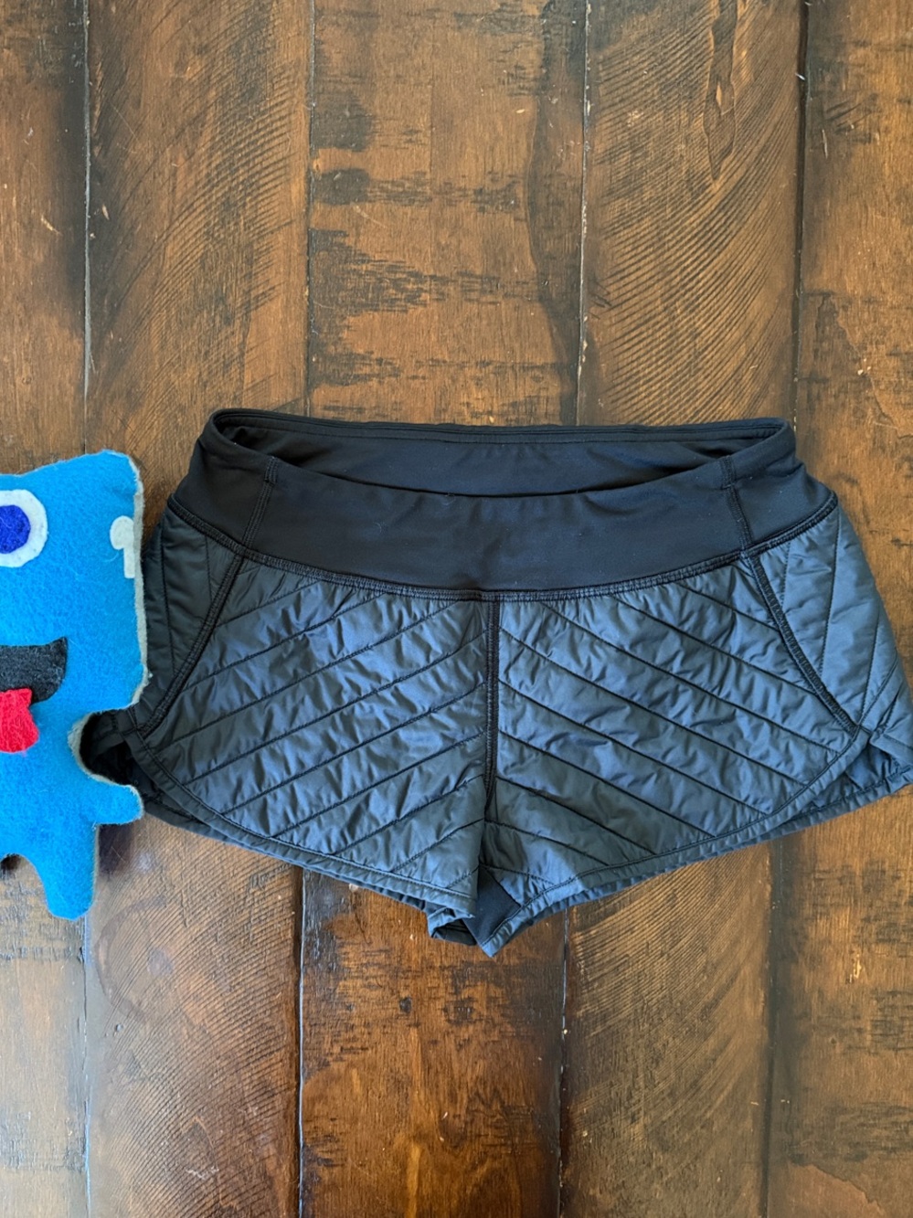 Ivivva by Lululemon - Quilted Black warmup Athletic Shorts